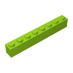 Brick 1 x 8 #3008 Lime