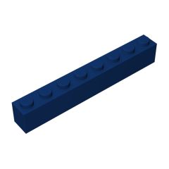 Brick 1 x 8 #3008 Dark Blue 10 pieces