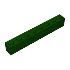 Brick 1 x 8 #3008 Dark Green