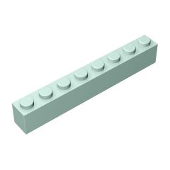 Brick 1 x 8 #3008 Light Aqua