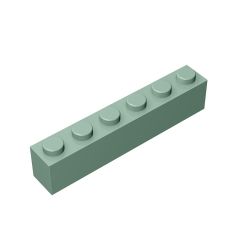 Brick 1 x 6 #3009 Sand Green 10 pieces