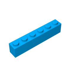 Brick 1 x 6 #3009 Dark Azure 1/4 KG