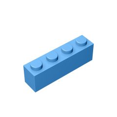 Brick 1 x 4 #3010 Medium Blue 10 pieces