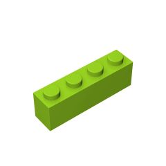 Brick 1 x 4 #3010 Lime