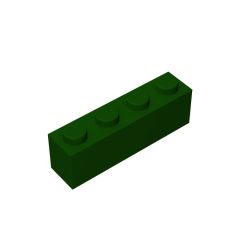 Brick 1 x 4 #3010 Dark Green