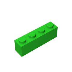 Brick 1 x 4 #3010 Bright Green