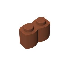 Brick Special 1 x 2 Palisade - aka Log #30136 Dark Orange