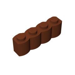 Brick Special 1 x 4 Palisade - aka Log #30137 Reddish Brown 1 KG