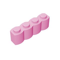 Brick Special 1 x 4 Palisade - aka Log #30137 Bright Pink