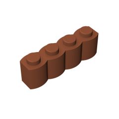 Brick Special 1 x 4 Palisade - aka Log #30137 Dark Orange