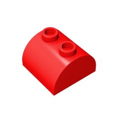 Brick Curved 2 x 2 with Two Top Studs #30165 Red