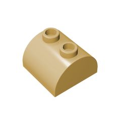 Brick Curved 2 x 2 with Two Top Studs #30165 Tan