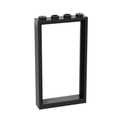 Door Frame 1 x 4 x 6 Type 1 #30179 Black 10 pieces