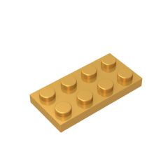 Plate 2 x 4 #3020 Pearl Gold 1/2 KG