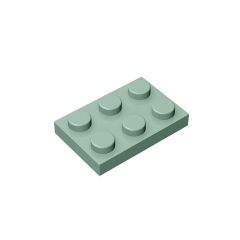 Plate 2 x 3 #3021 Sand Green 10 pieces
