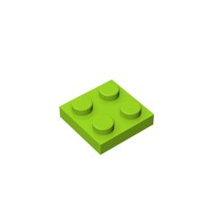 Plate 2 x 2 #3022 Lime