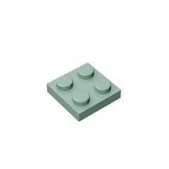 Plate 2 x 2 #3022 Sand Green 10 pieces