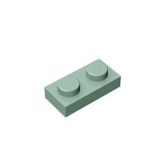 Plate 1 x 2 #3023 Sand Green 10 pieces