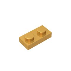 Plate 1 x 2 #3023 Pearl Gold 1/2 KG