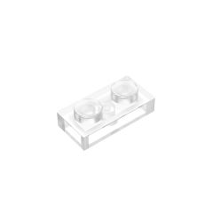 Plate 1 x 2 #3023 Trans-Clear Gobricks