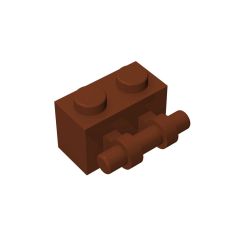 Brick Special 1 x 2 with Handle #30236 Reddish Brown