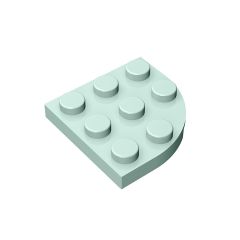 Plate Round Corner 3 x 3 #30357 Light Aqua 1 KG [Black Friday]