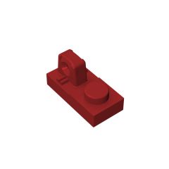 Hinge Plate 1 x 2 Locking With 1 Finger On Top #30383 Dark Red