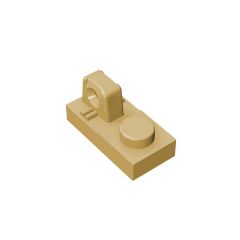 Hinge Plate 1 x 2 Locking With 1 Finger On Top #30383 Tan