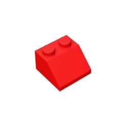 Slope 45 2 x 2 #3039 Red 10 pieces