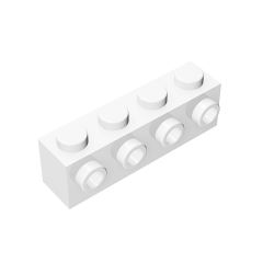 Brick Special 1 x 4 with 4 Studs on One Side #30414 White