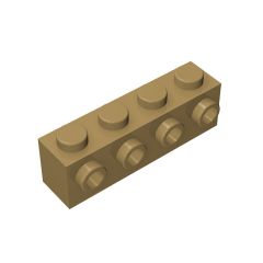 Brick Special 1 x 4 with 4 Studs on One Side #30414 Dark Tan