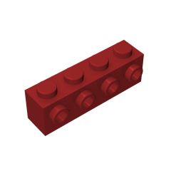 Brick Special 1 x 4 with 4 Studs on One Side #30414 Dark Red