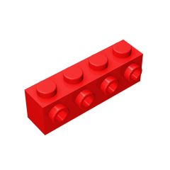 Brick Special 1 x 4 with 4 Studs on One Side #30414 Red
