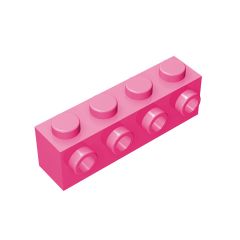 Brick Special 1 x 4 with 4 Studs on One Side #30414 Dark Pink