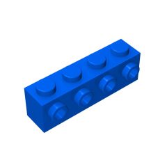 Brick Special 1 x 4 with 4 Studs on One Side #30414 Blue
