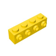 Brick Special 1 x 4 with 4 Studs on One Side #30414 Yellow