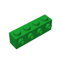 Brick Special 1 x 4 with 4 Studs on One Side #30414 Green