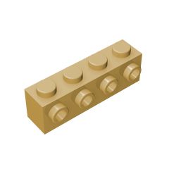 Brick Special 1 x 4 with 4 Studs on One Side #30414 Tan
