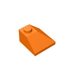Slope 45 2 x 2 Double Convex Corner #3045 Orange