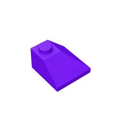 Slope 45 2 x 2 Double Convex Corner #3045 Dark Purple