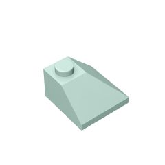 Slope 45 2 x 2 Double Convex Corner #3045 Light Aqua