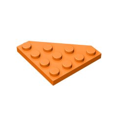 Wedge Plate 4 x 4 Cut Corner #30503 Orange