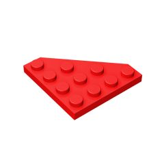 Wedge Plate 4 x 4 Cut Corner #30503 Red