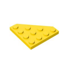Wedge Plate 4 x 4 Cut Corner #30503 Yellow