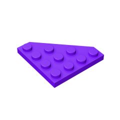 Wedge Plate 4 x 4 Cut Corner #30503 Dark Purple