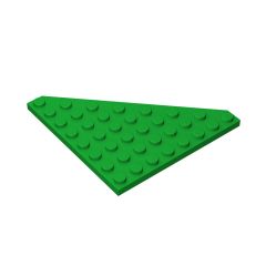 Wedge Plate 8 x 8 Cut Corner #30504 Green 10 pieces