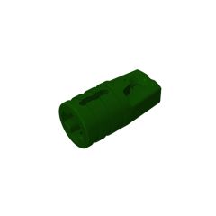 Hinge Cylinder 1 x 2 Locking with 1 Finger and Axle Hole On Ends #30552 Dark Green