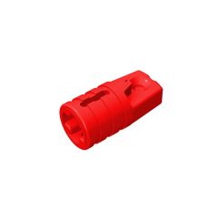 Hinge Cylinder 1 x 2 Locking with 1 Finger and Axle Hole On Ends #30552 Red