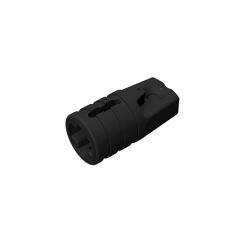 Hinge Cylinder 1 x 2 Locking with 1 Finger and Axle Hole On Ends #30552 Black 10 pieces