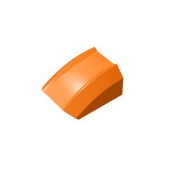 Slope Curved 2 x 2 with Lip, No Studs #30602 Orange